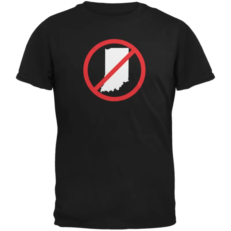 Protest Indiana RFRA Black Adult T-Shirt sold by Old Glory