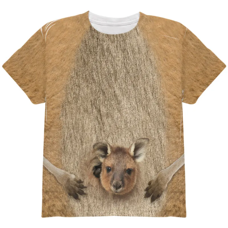 Halloween Costume Kangaroo Costume All Over Youth T Shirt sold by Old Glory