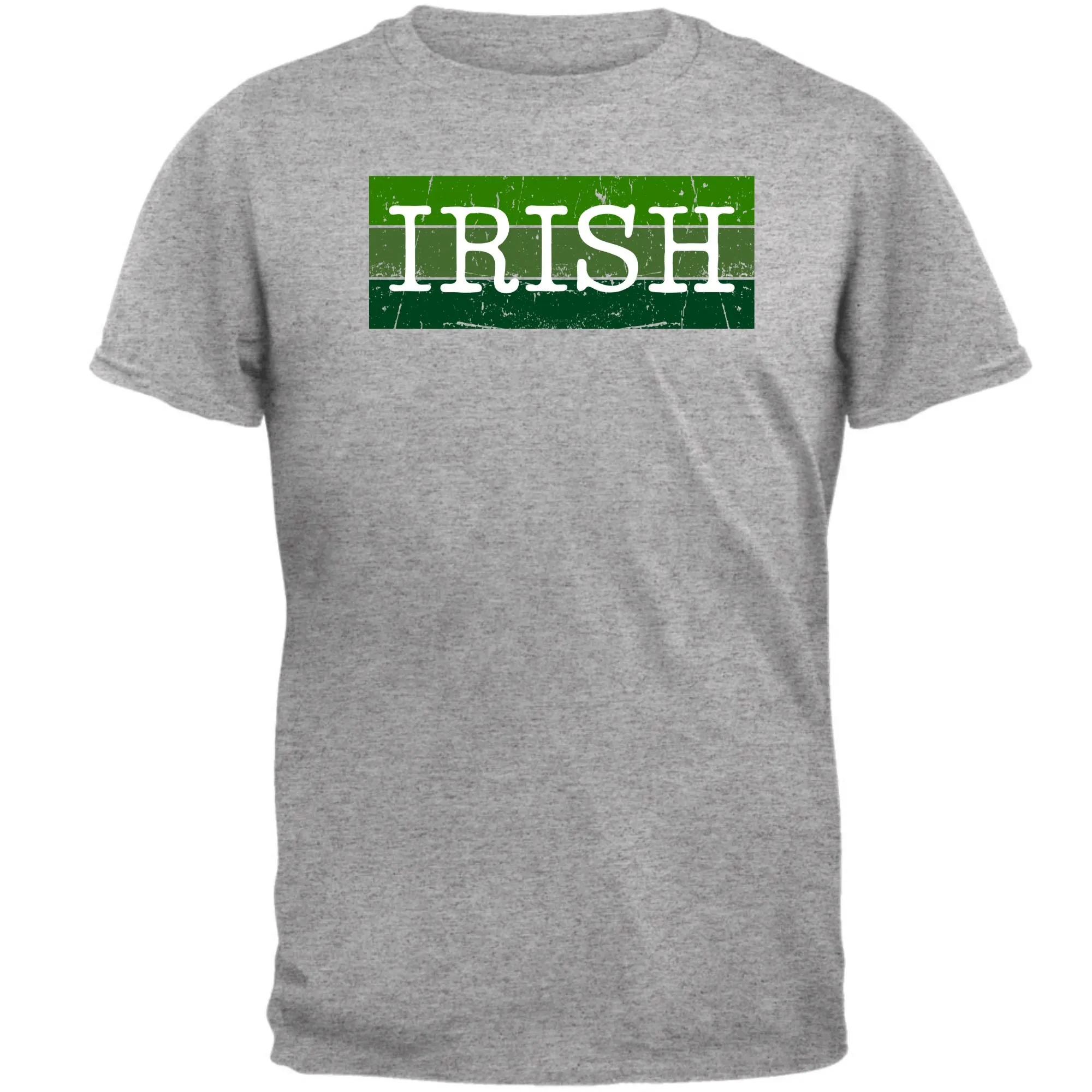 St Patricks Day Distressed Irish Typeset Mens T Shirt sold by Old Glory product image thumbnail 2