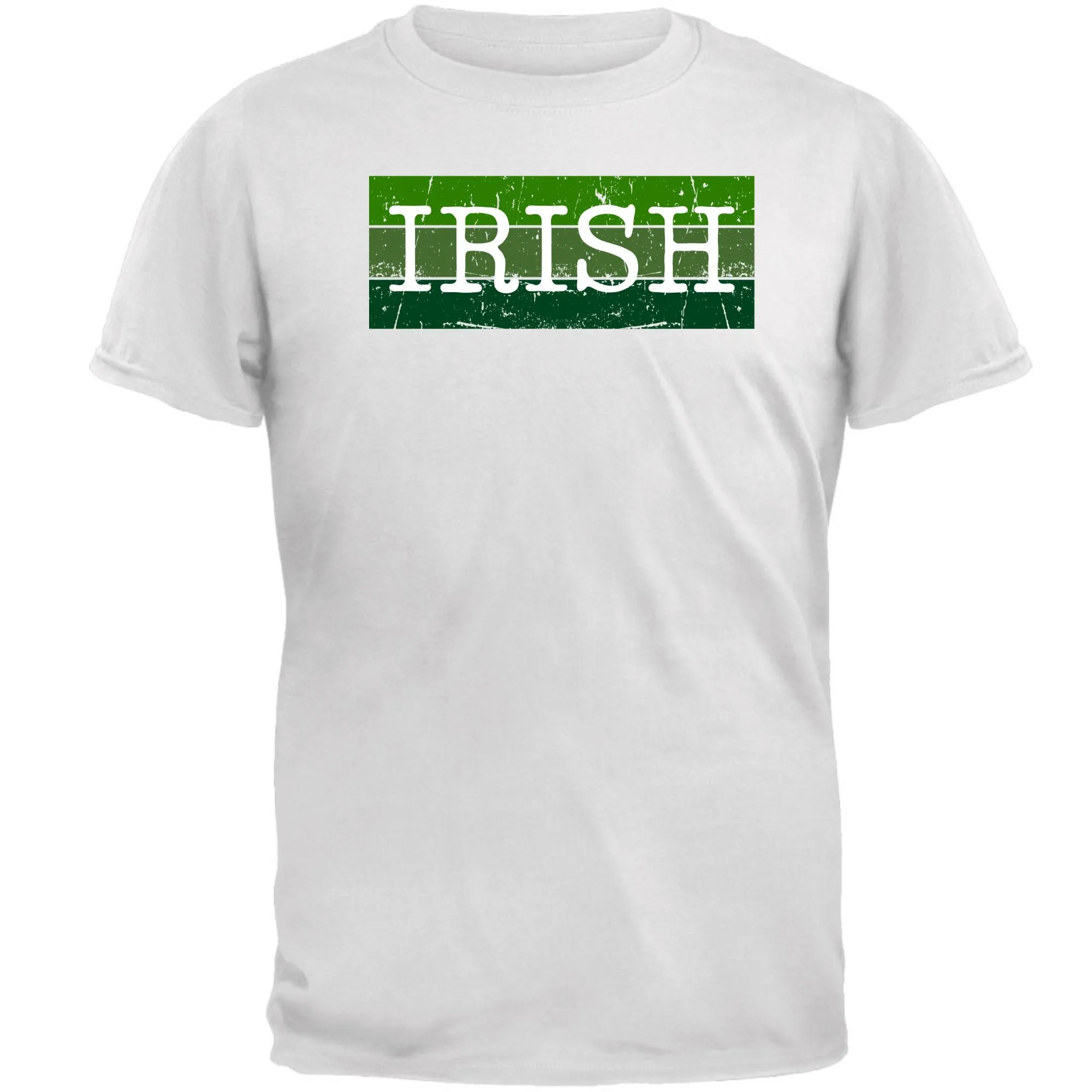 St Patricks Day Distressed Irish Typeset Mens T Shirt sold by Old Glory product image thumbnail 3