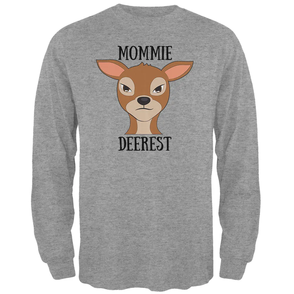 Deer Mommy Deerest Dearest Funny Pun Mens Long Sleeve T Shirt sold by Old Glory