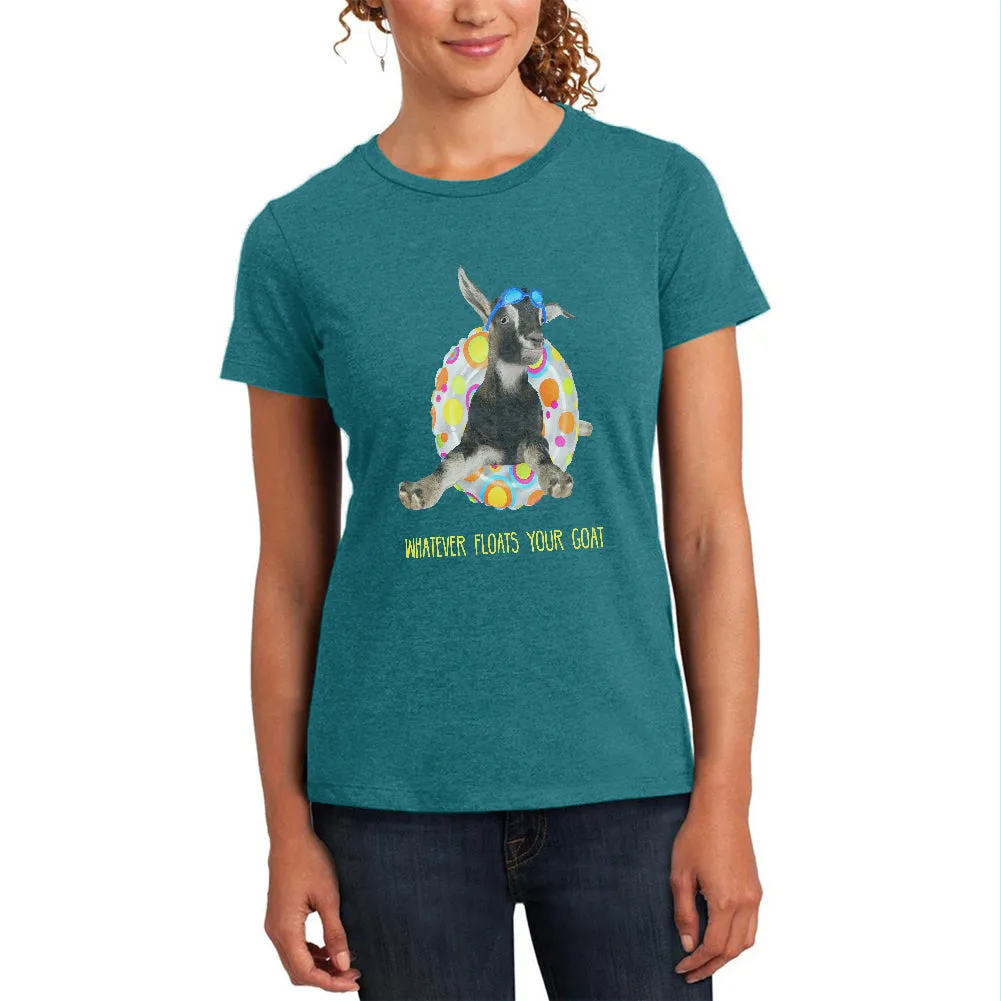 Whatever Floats your Goat Boat Womens Soft Heather T Shirt sold by Old Glory product image thumbnail 3