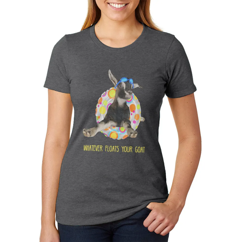 Whatever Floats your Goat Boat Womens Soft Heather T Shirt sold by Old Glory