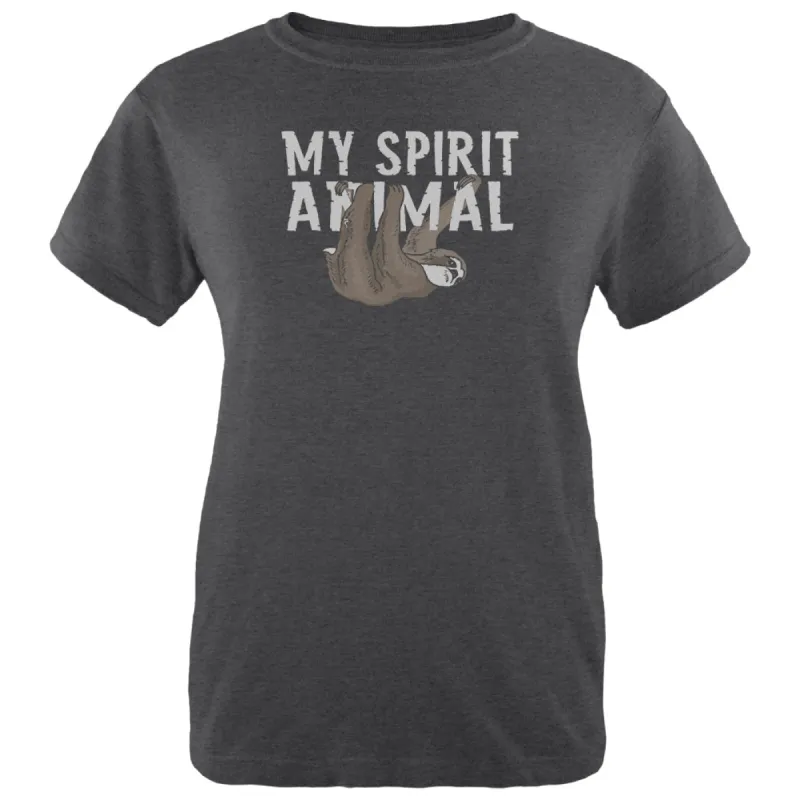 Sloth is My Spirit Animal Womens Soft Heather T Shirt sold by Old Glory