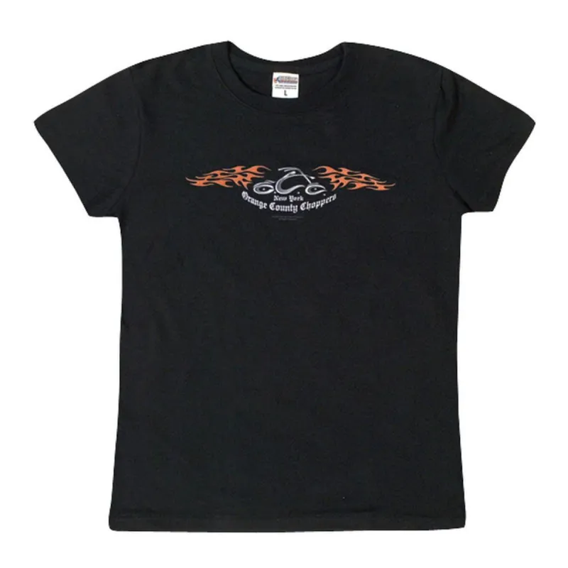 OCC - Flame Logo Ladies Fitted T-Shirt sold by Old Glory