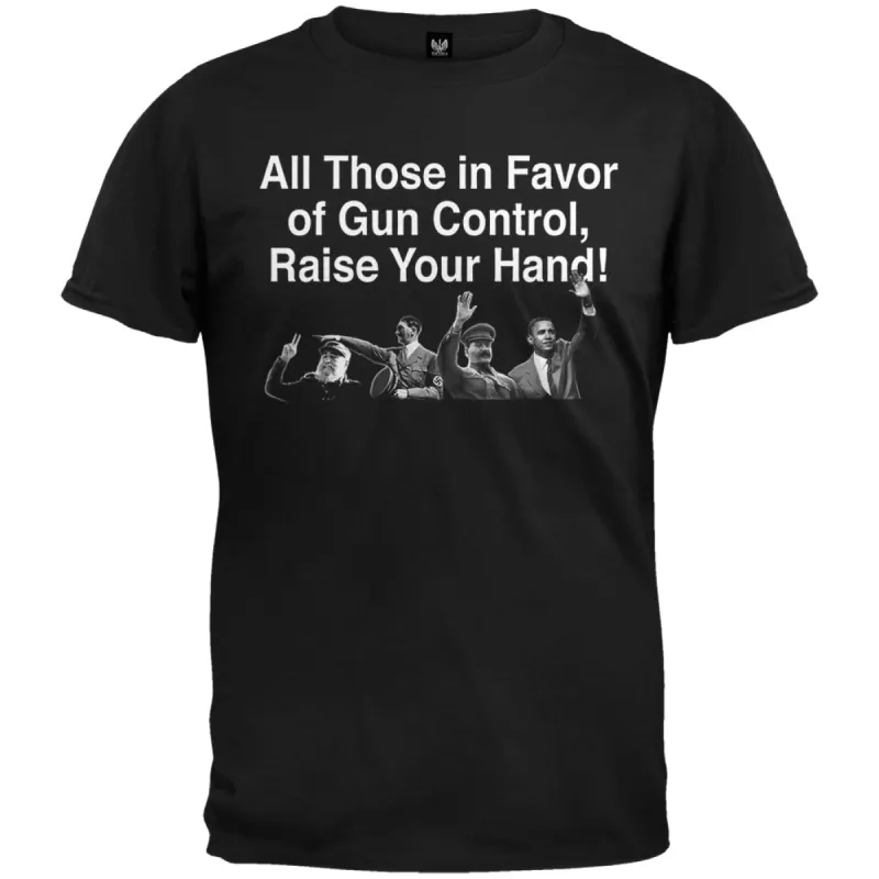 All Those In Favor Of Control Black T-Shirt sold by Old Glory