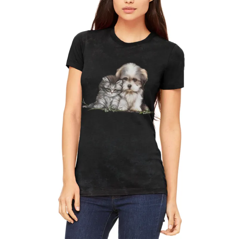 Best Friends Puppy and Kitten Juniors Soft T Shirt sold by Old Glory