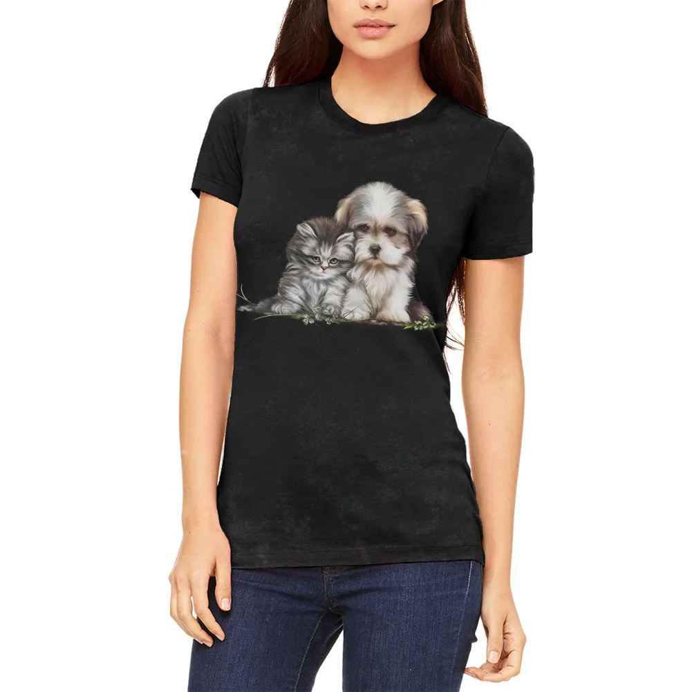 Best Friends Puppy and Kitten Juniors Soft T Shirt sold by Old Glory