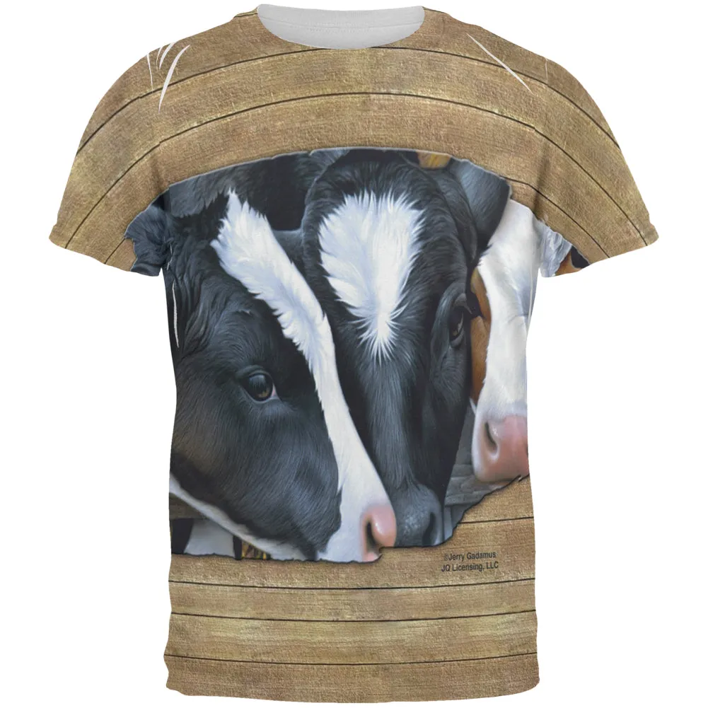 Queens of the Dairy Farm Cows All Over Mens T Shirt sold by Old Glory