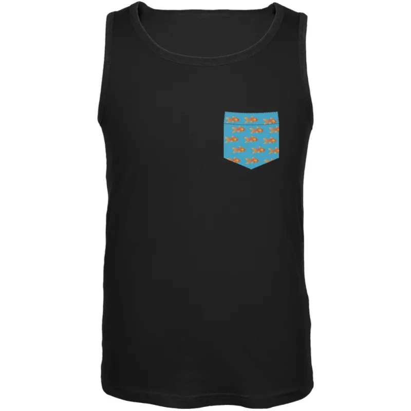 Faux Pocket Gold Fish Tank Top made by Old Glory
