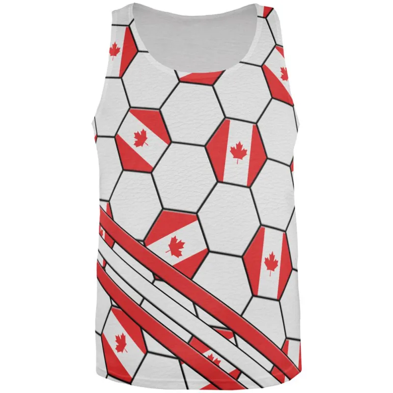 World Cup Canada Soccer Ball All Over Mens Tank Top sold by Old Glory