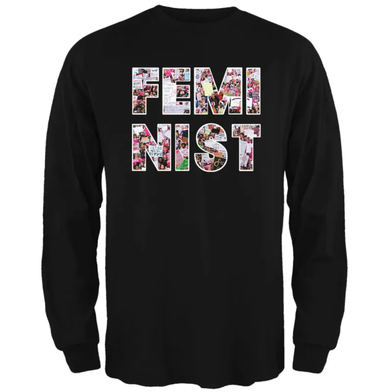 Feminist Women's March Mens Long Sleeve T Shirt sold by Old Glory