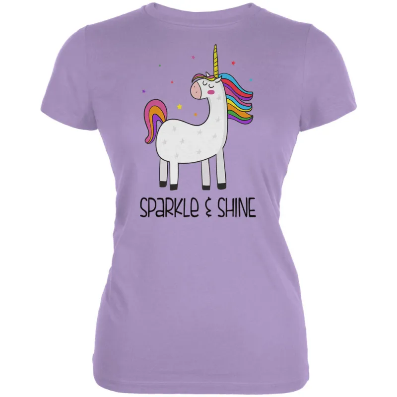 Unicorn Sparkle and Shine Juniors Soft T Shirt sold by Old Glory