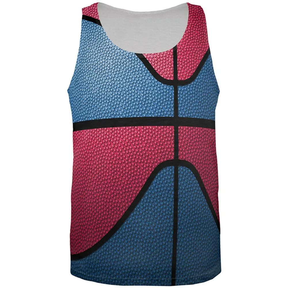 Championship Basketball Blue and Red All Over Mens Tank Top sold by Old Glory