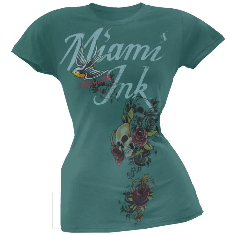 Miami Ink - Flash Splash Juniors T-Shirt sold by Old Glory