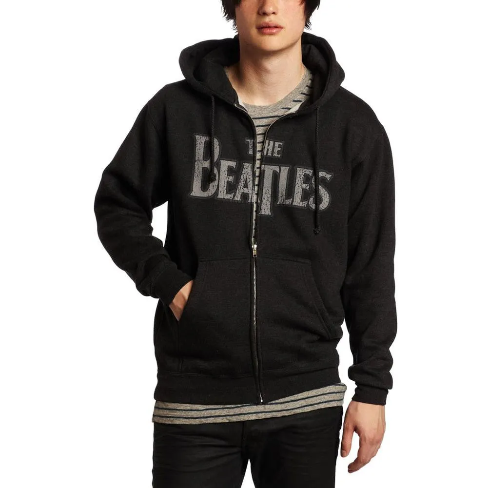 The Beatles - Vintage Logo Adult Zip Hoodie sold by Old Glory