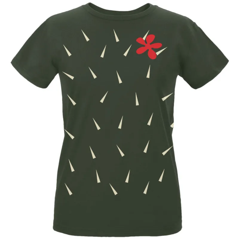 Halloween Cactus Costume Womens Organic T Shirt sold by Old Glory