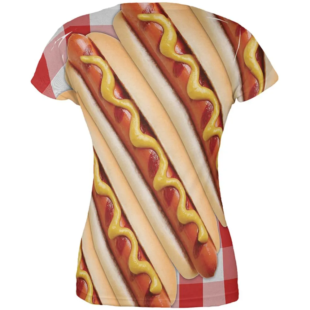 Hot Dog Picnic All Over Juniors T Shirt sold by Old Glory product image thumbnail 2