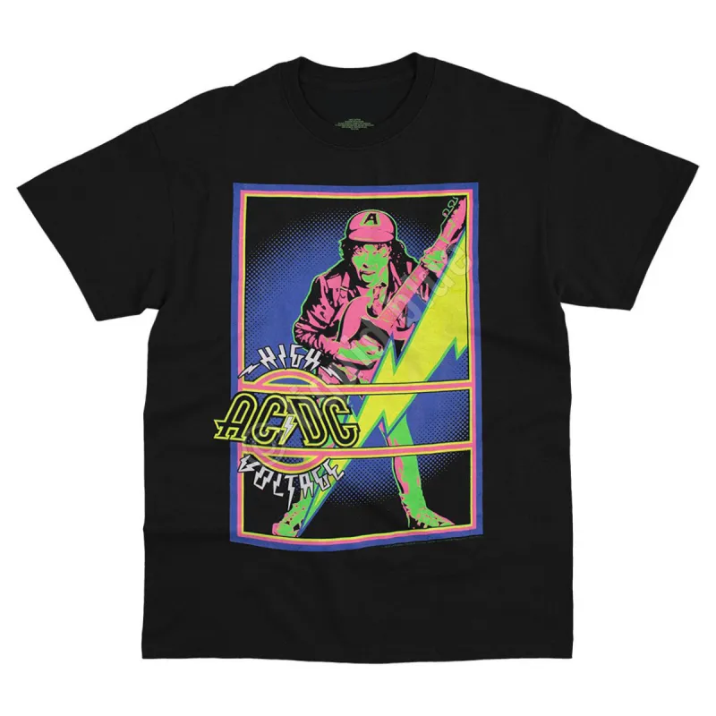 AC/DC - High Voltage Blacklight Mens T Shirt sold by Old Glory