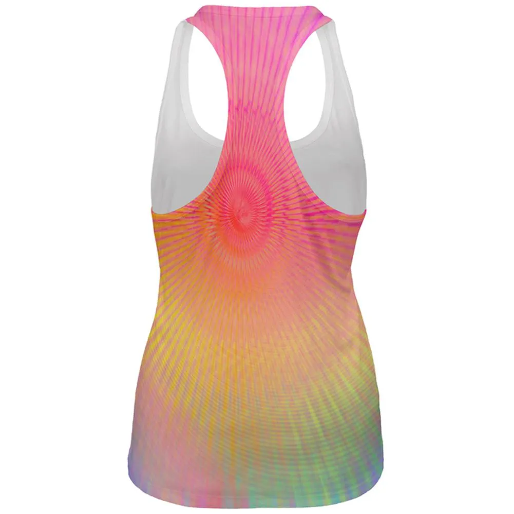 EDM Pastel Unicorn Rainbow Spiral All Over Womens Work Out Tank Top sold by Old Glory product image thumbnail 2