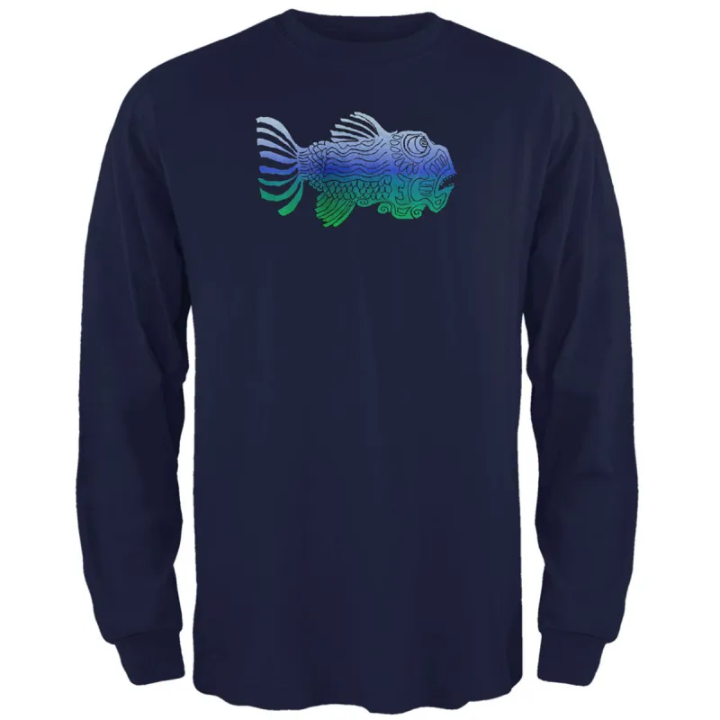 Jerry Garcia - Fish Mens Long Sleeve T Shirt sold by Old Glory