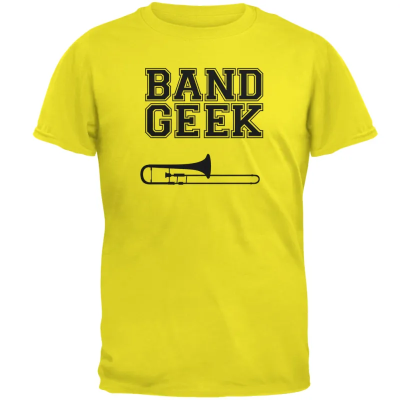 Band Geek Trombone Mens T Shirt sold by Old Glory