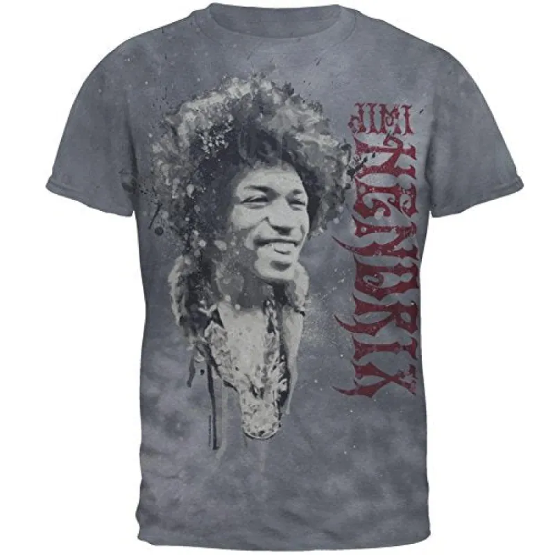 Jimi Hendrix - Portrait Tie Dye Mens T Shirt sold by Old Glory
