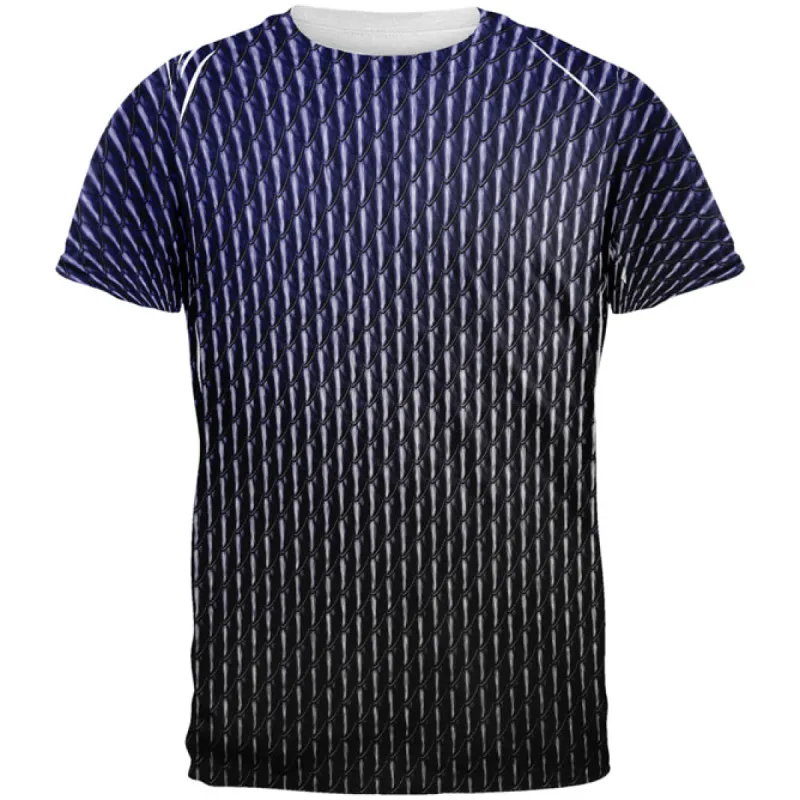 Halloween Black Shadow Dragon Scales Costume All Over Mens T Shirt sold by Old Glory