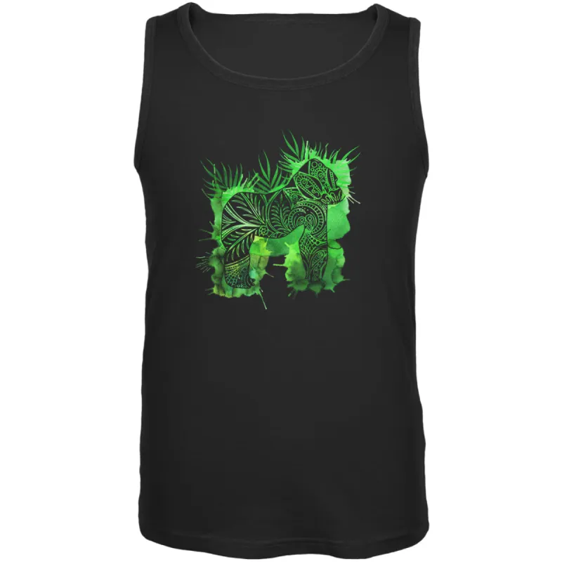 Henna Mountain Gorilla Jungle Splatter Mens Tank Top sold by Old Glory