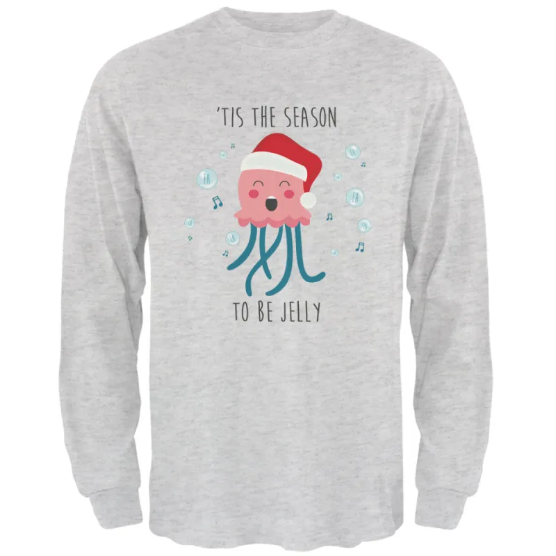 Christmas 'Tis the Season to be  Jellyfish Mens Long Sleeve T Shirt sold by Old Glory