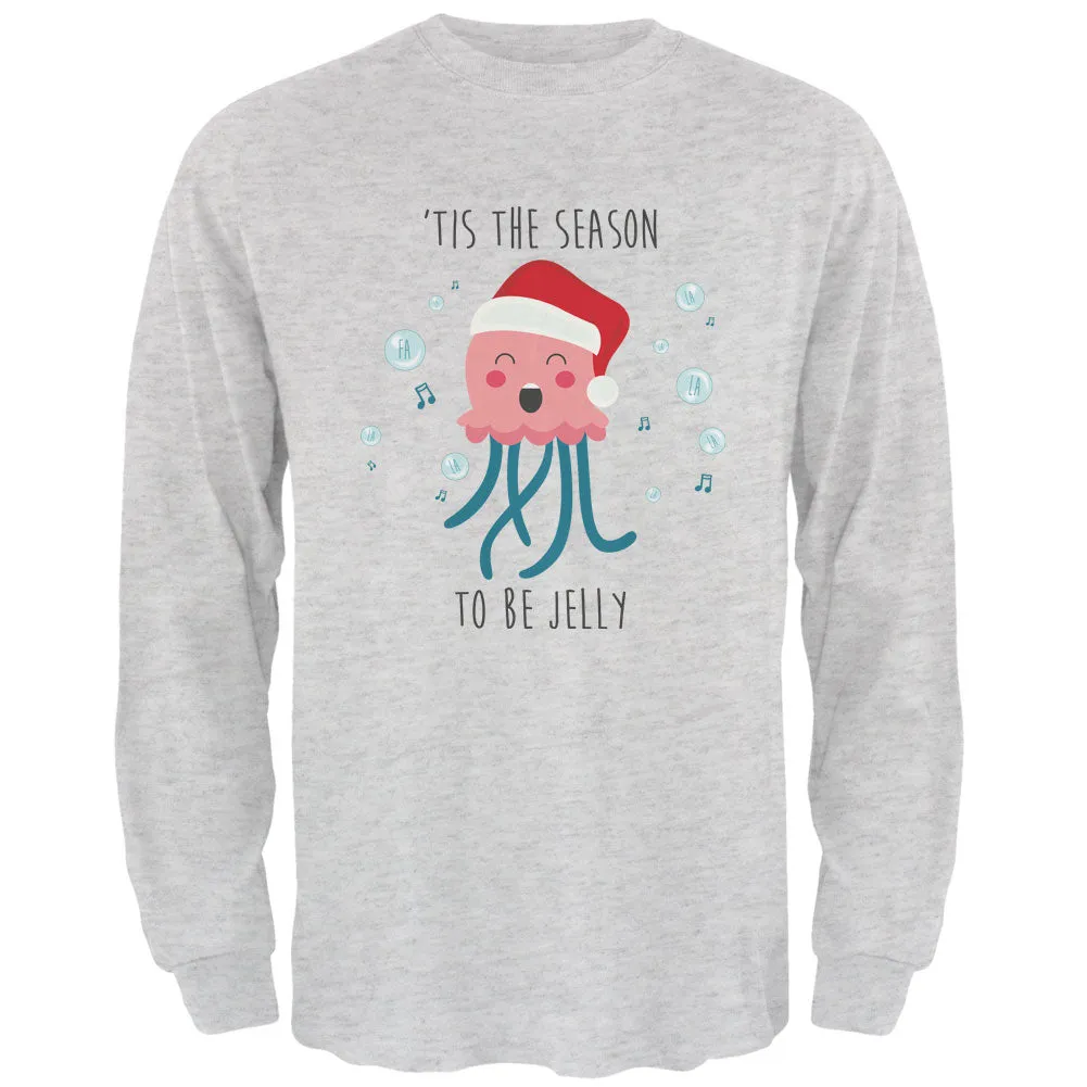 Christmas 'Tis the Season to be Jellyfish Mens Long Sleeve T Shirt sold by Old Glory