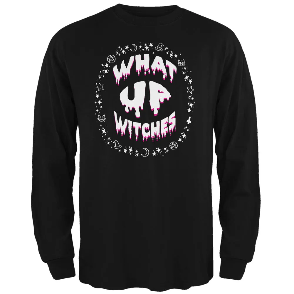 Halloween What Up Witches Witchy Elements Mens Long Sleeve T Shirt sold by Old Glory