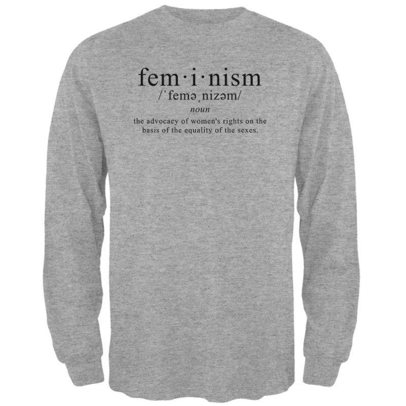 Feminism Definition Mens Long Sleeve T Shirt sold by Old Glory