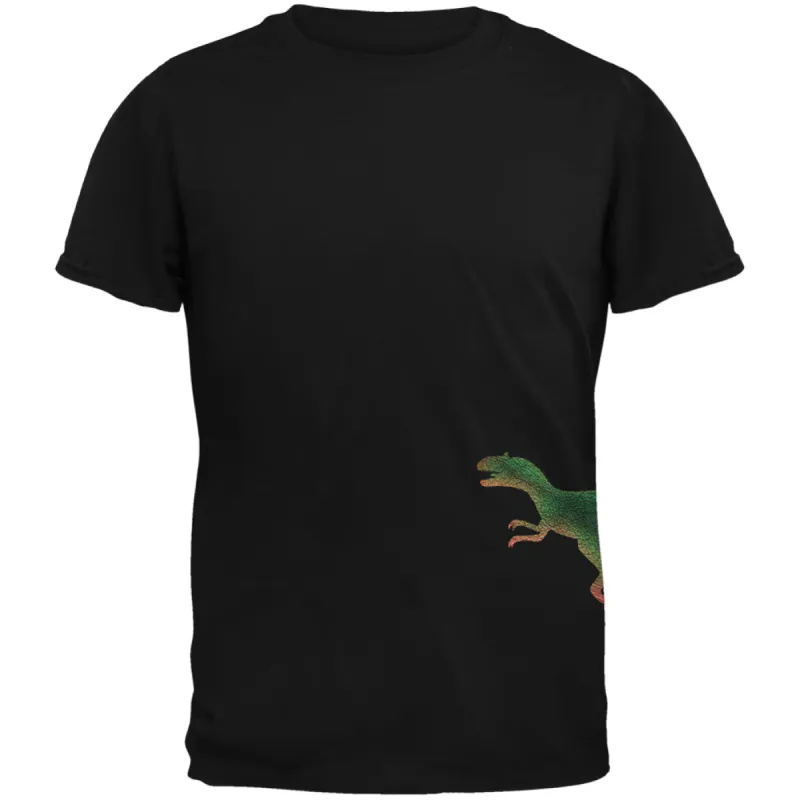 Allosaurus Dinosaur Distressed Black Youth T-Shirt sold by Old Glory