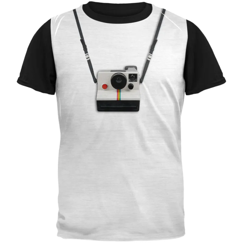 Halloween Photographer Polaroid Costume Adult Black Back T-Shirt sold by Old Glory