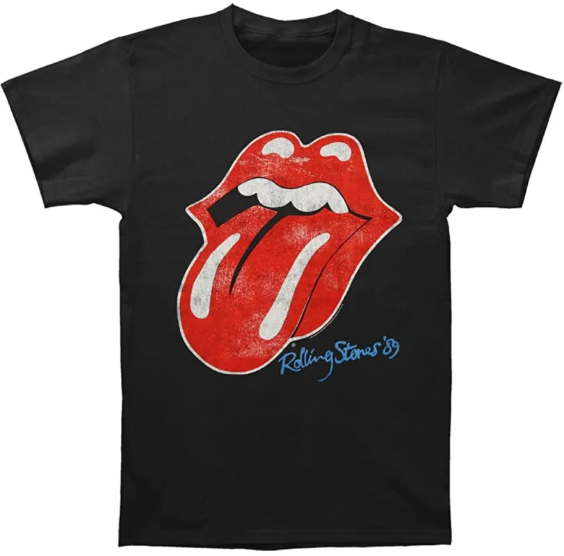 Rolling Stones - 89 Distressed Tongue Mens T Shirt sold by Old Glory