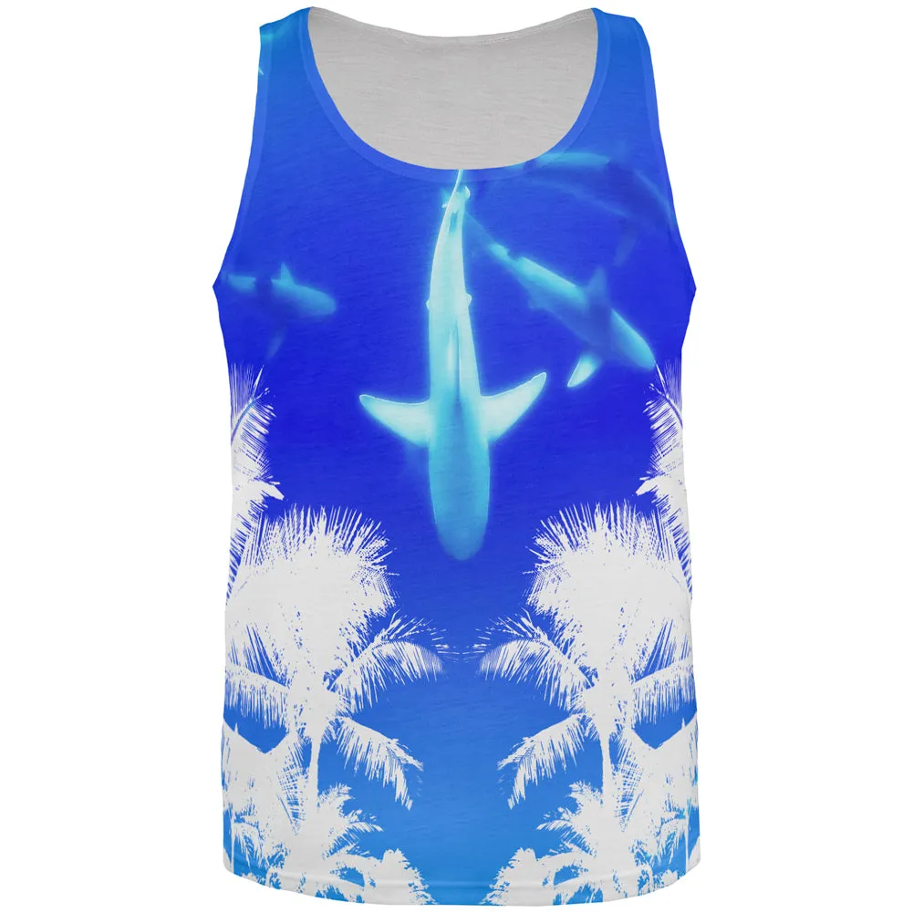 Summer Shark Beach Party All Over Mens Tank Top sold by Old Glory