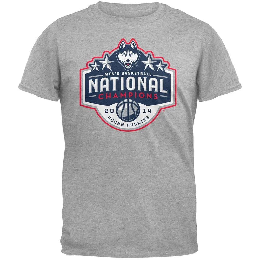 UConn Huskies - Official 2014 Men's National Champions Banner Logo T-Shirt sold by Old Glory