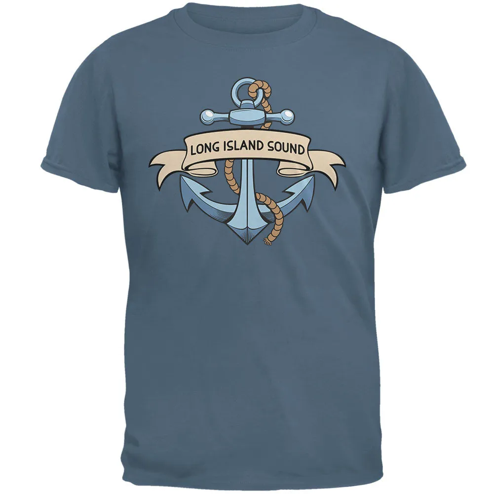 Anchor at Long Island Sound Mens T Shirt sold by Old Glory product image thumbnail 2
