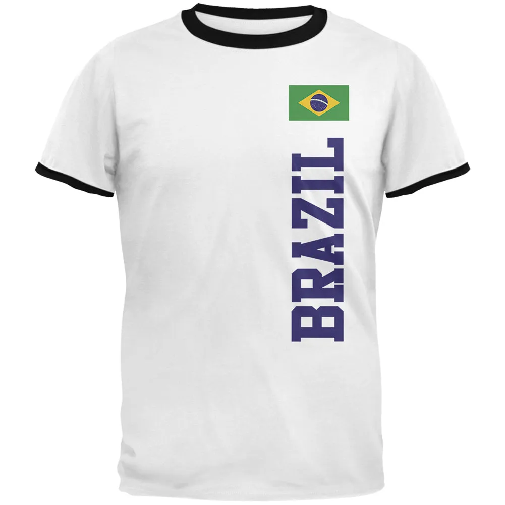 World Cup Brazil Mens Ringer T Shirt sold by Old Glory