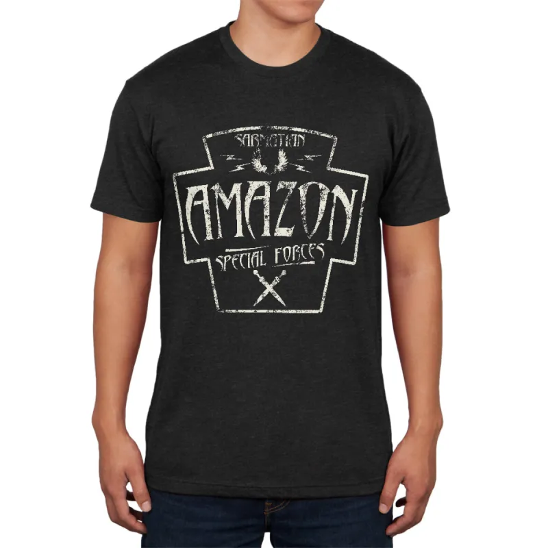 Amazonian Sarmatian Special Forces Retro Vintage Mens Soft T Shirt sold by Old Glory