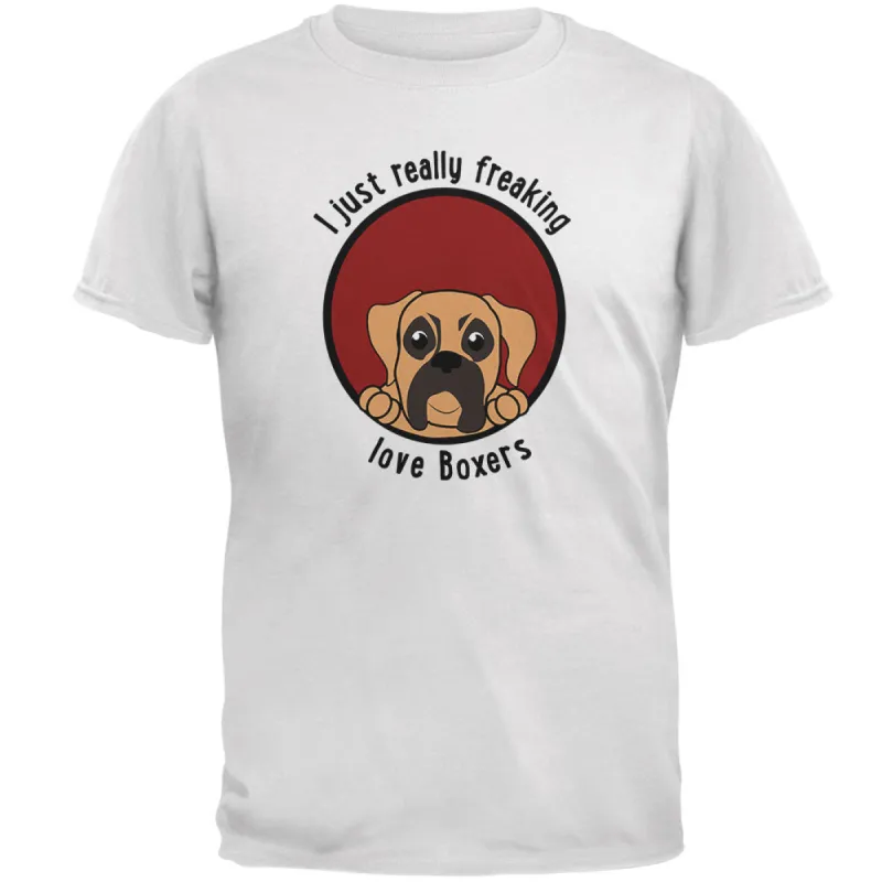 I Just Love Boxers Dog Mens Soft T Shirt sold by Old Glory