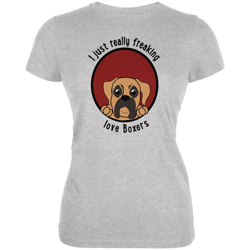 I Just Love Boxers Juniors Soft T Shirt sold by Old Glory