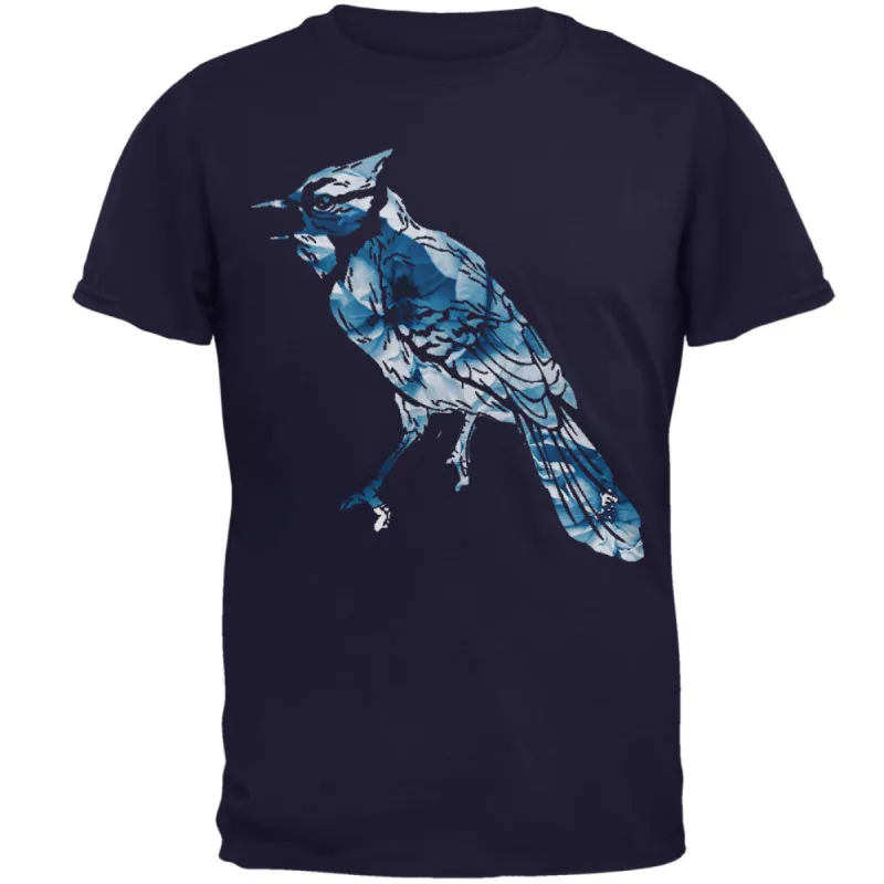 Spring Flowers Blue Jay Bird Mens T Shirt sold by Old Glory