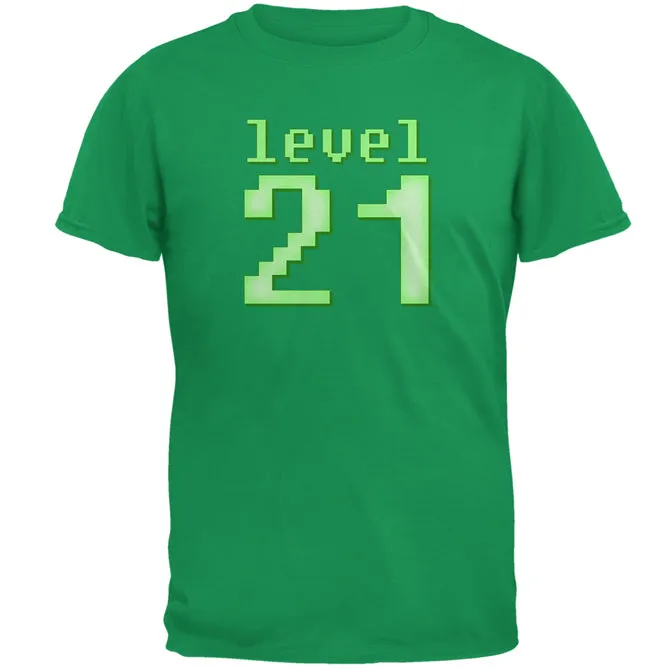 Gamer Milestone Birthday Level 21 Mens T Shirt sold by Old Glory product image thumbnail 2