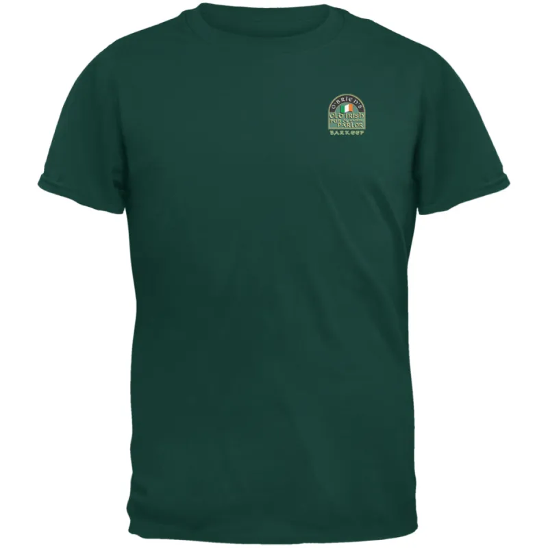 St. Patricks Day - O'Brien's Irish Pub Drinkers Barkeep Forest Adult T-Shirt sold by Old Glory