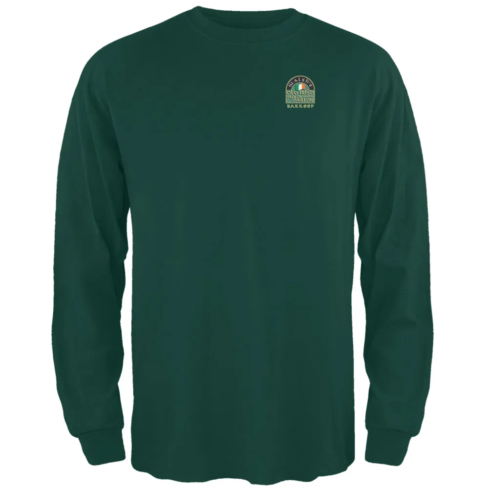 St. Patricks Day - Walsh's Irish Pub Barkeep Forest Adult Long Sleeve T-Shirt sold by Old Glory