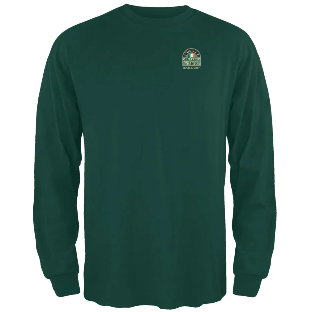 St. Patricks Day - O'Neill's Irish Pub Barkeep Forest Adult Long Sleeve T-Shirt sold by Old Glory