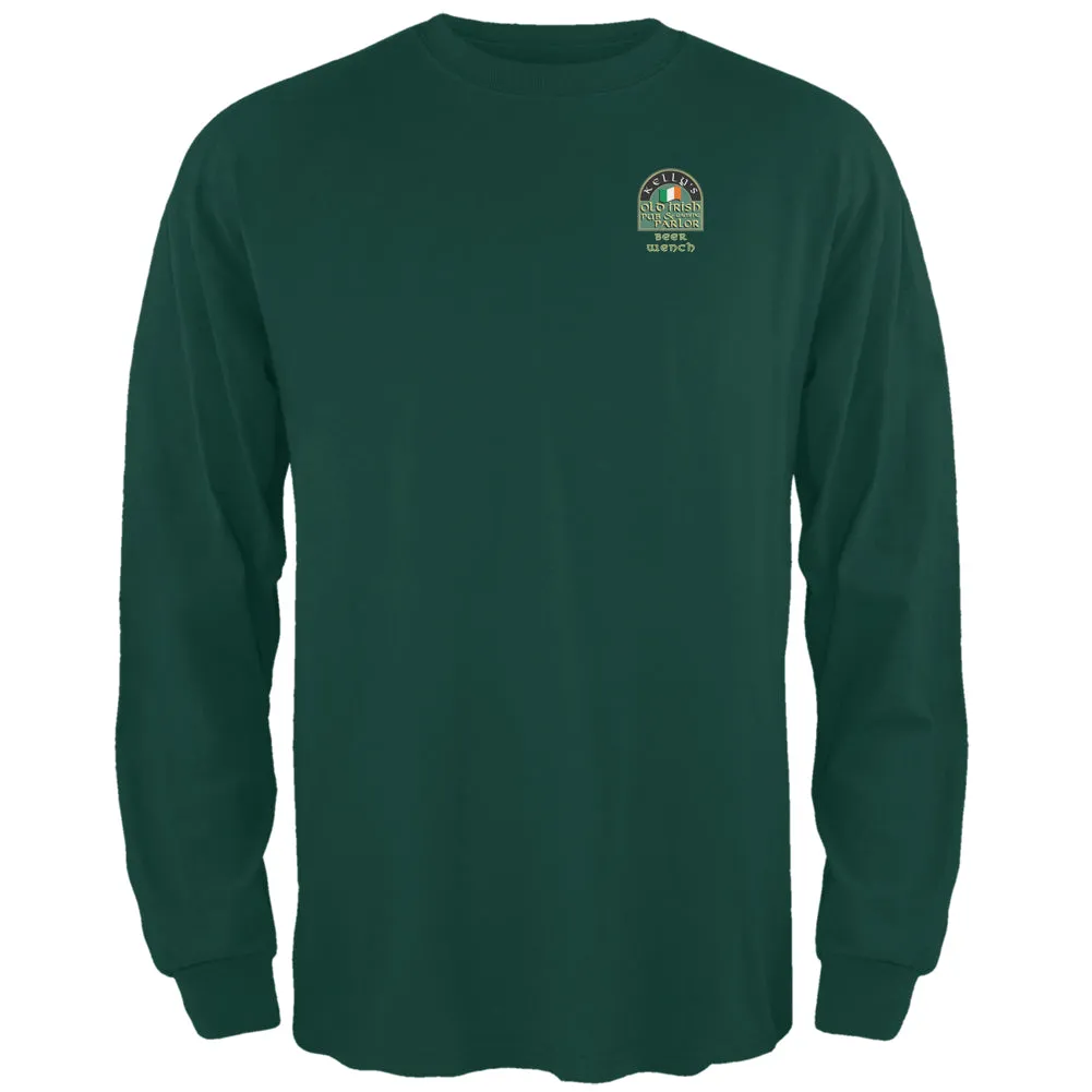 St. Patricks Day - Kelly's Irish Pub Beer Wench Forest Adult Long Sleeve T-Shirt sold by Old Glory