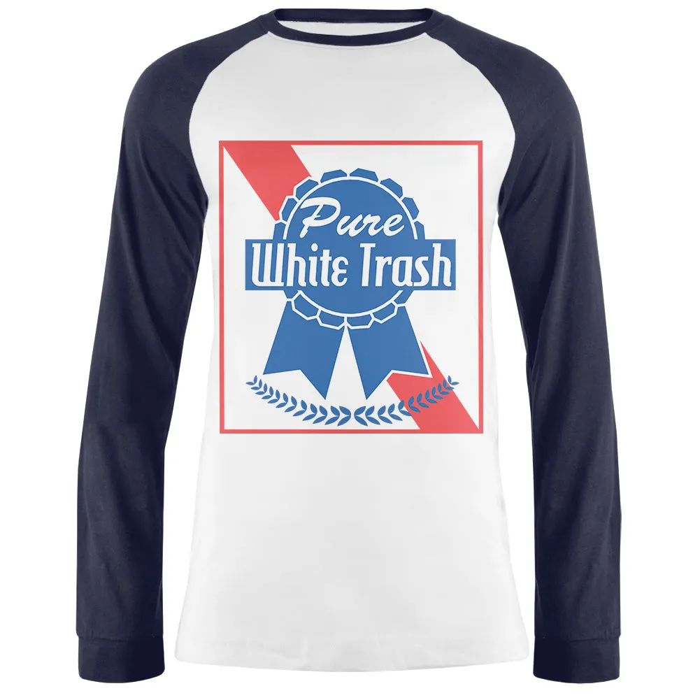 Pure White Trash Mens Long Sleeve Raglan T Shirt sold by Old Glory product image thumbnail 2